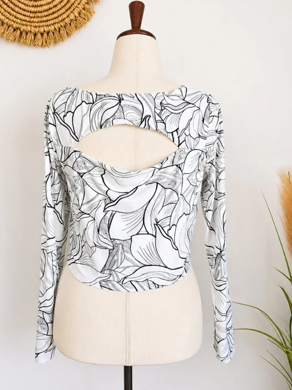 CALIA by Carrie Underwood White Floral Reversible Rashguard Swim Sun Top SZ XL